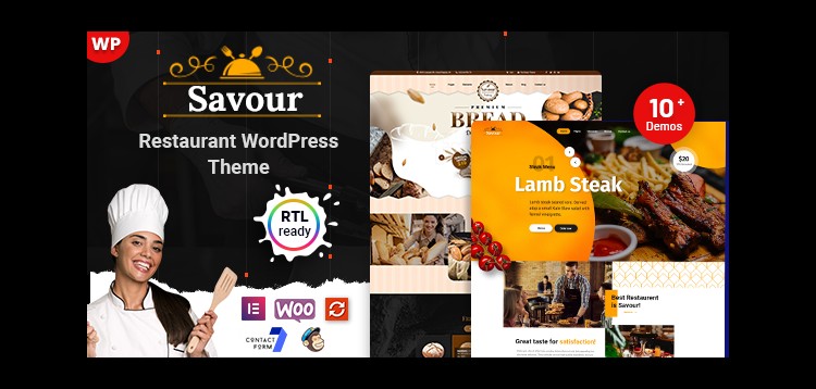 Item cover for download Savour - Restaurant WordPress Theme