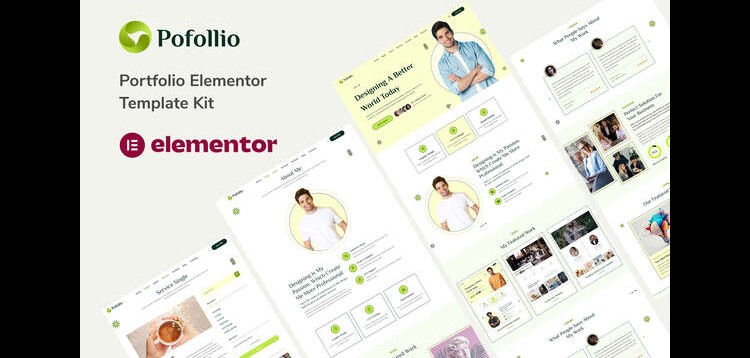 Item cover for download Pofollio - Portfolio Elementor Template Kit