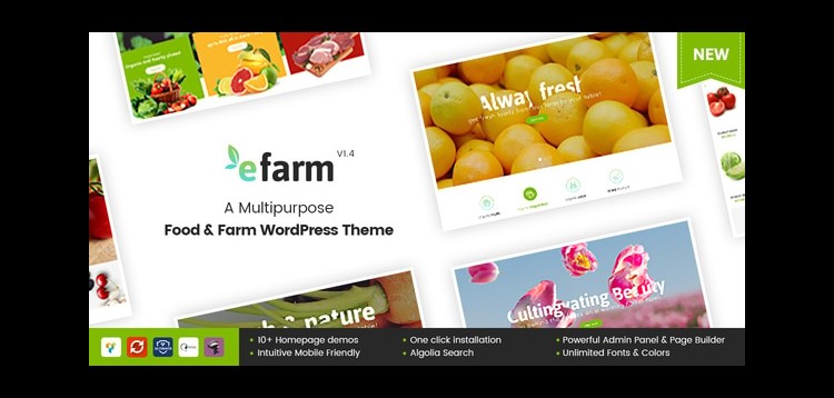 Item cover for download eFarm - A Multipurpose Food & Farm WordPress Theme