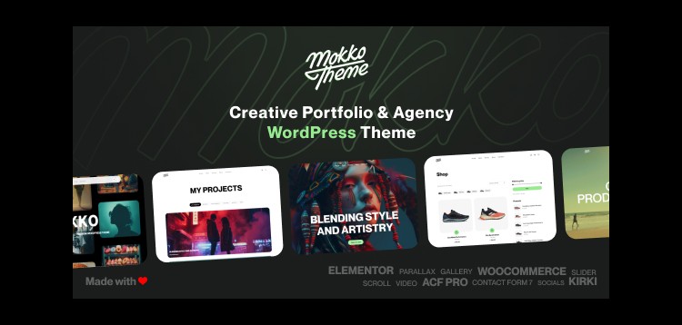 Item cover for download Mokko - Creative Portfolio & Agency WordPress Theme