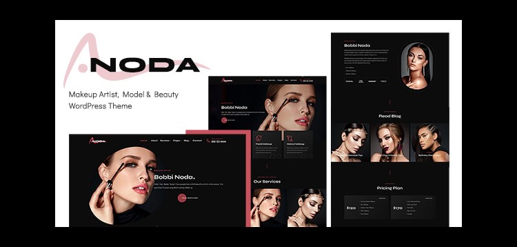 Item cover for download Noda - Makeup Artist WordPress Theme