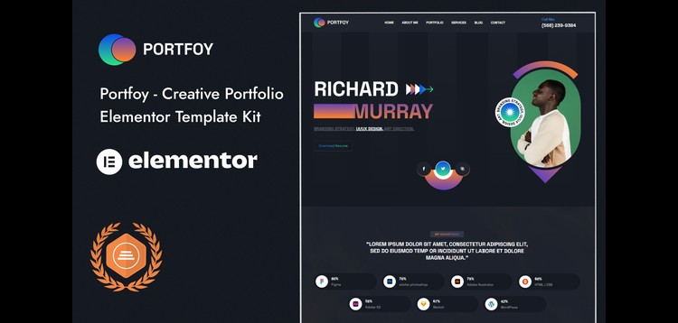Item cover for download Portfoy - Portfolio Elementor Template Kit