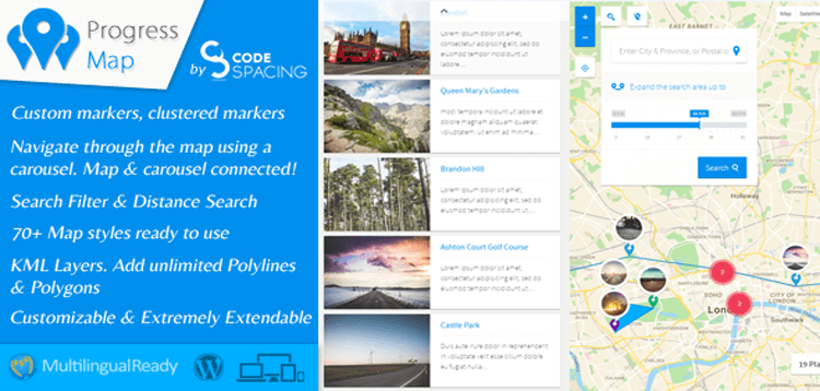 Item cover for download Progress Map Wordpress Plugin