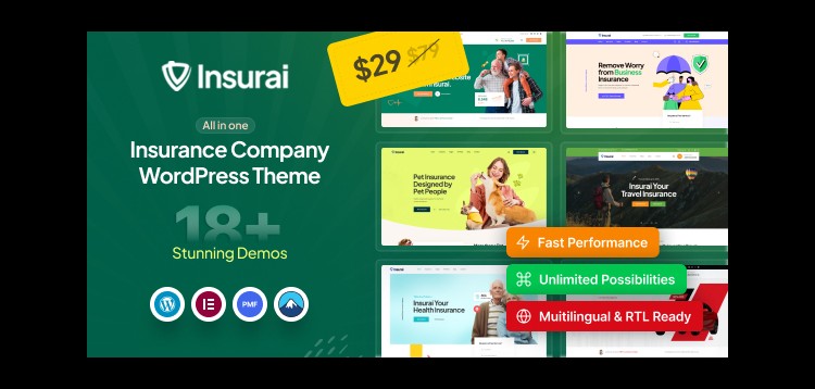 Item cover for download Insurai - Insurance Company WordPress Theme