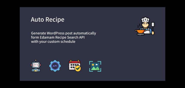 Item cover for download Auto Recipe - Automatic Recipe Posts Generator Plugin for WordPress