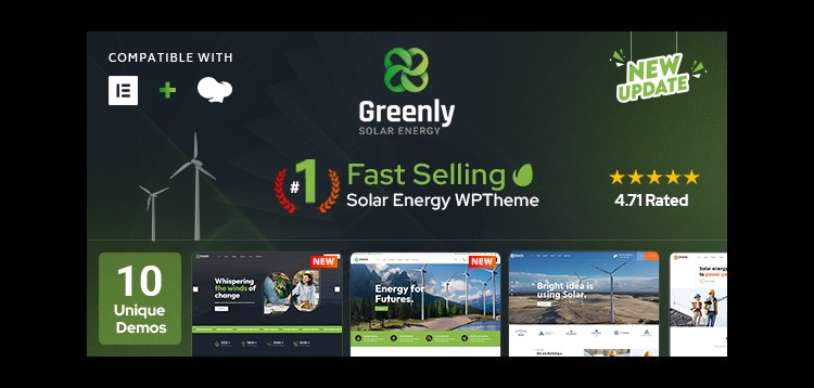 Item cover for download Greenly - Ecology & Solar Energy WordPress Theme