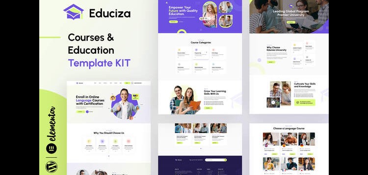 Item cover for download Educiza - Courses & Education Elementor Template Kit