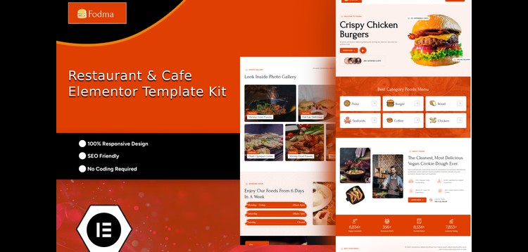 Item cover for download Fodma - Restaurant & Cafe Elementor Template Kit