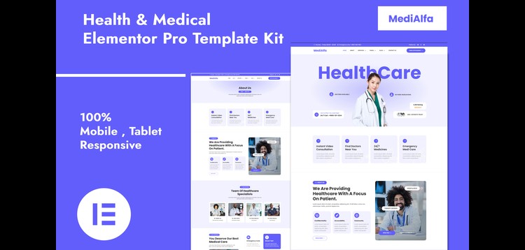 Item cover for download MediAlfa - Health & Medical Elementor Pro Template Kit