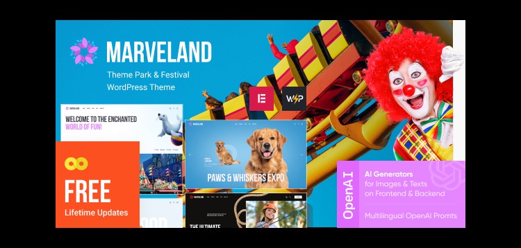 Item cover for download Marveland - Theme Park & Festival WordPress Theme