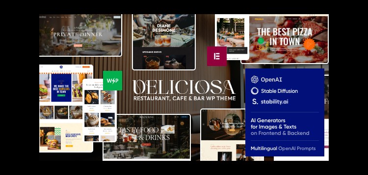 Item cover for download Deliciosa - Restaurant & Cafe WordPress Theme