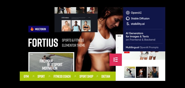 Item cover for download Fortius - Sports & Fitness Elementor WordPress Theme