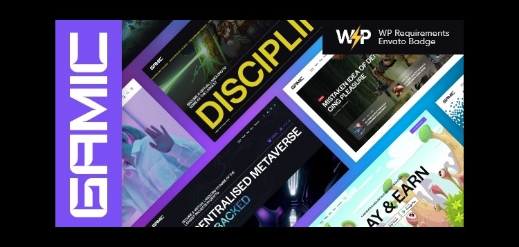 Item cover for download Gamic - Gaming Metaverse Game & Crypto WordPress Theme