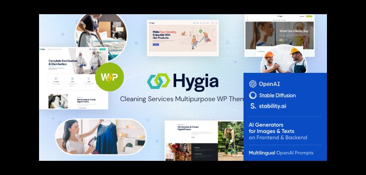 Item cover for download Hygia - Cleaning Services WordPress Theme
