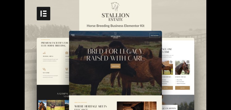 Item cover for download StallionEstate - Horse Breeding Business Elementor Pro Template Kit