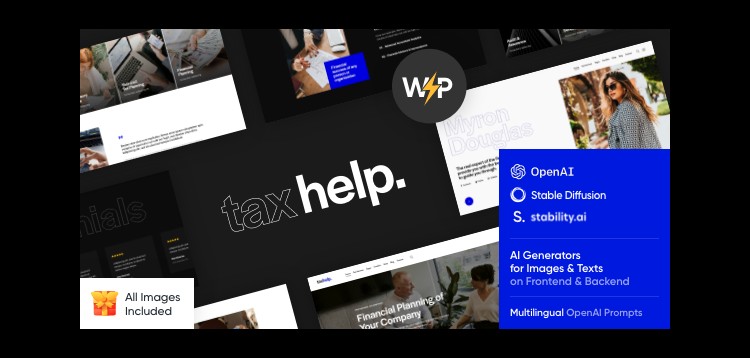 Item cover for download Tax Help - Finance & Accounting Adviser Theme