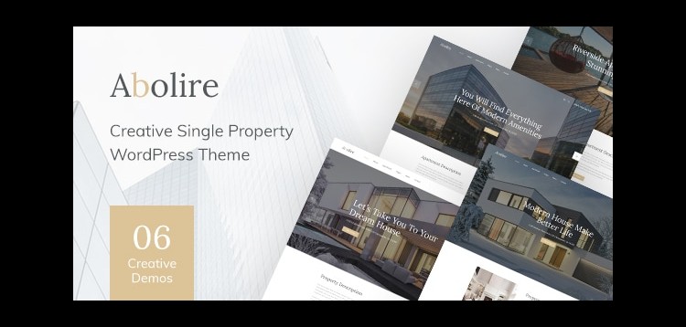 Item cover for download Abolire - Single Property WordPress Theme