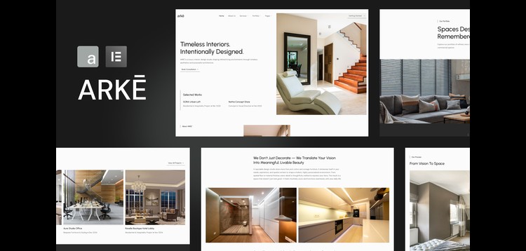 Item cover for download Arke - Interior Design Studio Elementor Template Kit