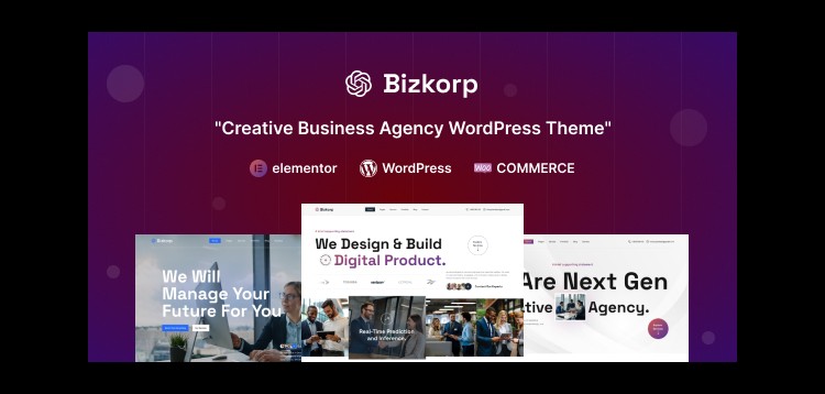 Item cover for download Bizkorp - Creative Business Agency WordPress Theme