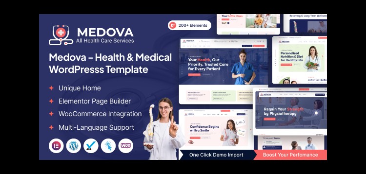 Item cover for download Medova – Health & Medical WordPress Theme