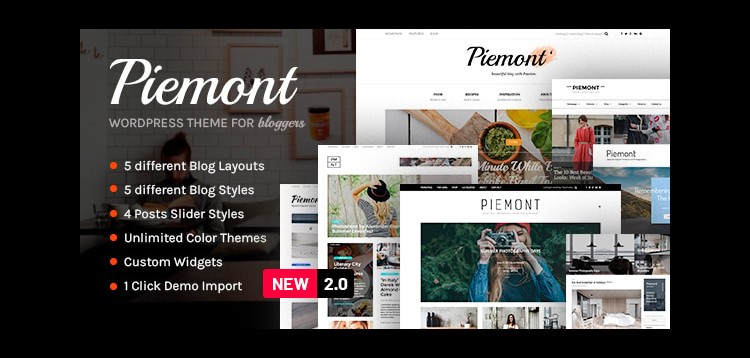 Item cover for download Piemont - Premium Travel & Lifestyle Responsive WordPress Blog Theme