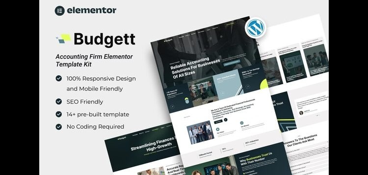 Item cover for download Budgett - Accounting Firm Elementor Template Kit