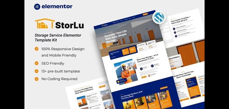 Item cover for download StorLu - Storage Service Elementor Template Kit