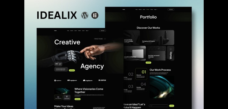 Item cover for download Idealix - Creative Digital Agency Elementor Template Kit