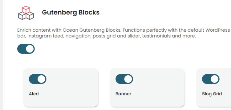 Item cover for download Ocean Gutenberg Blocks