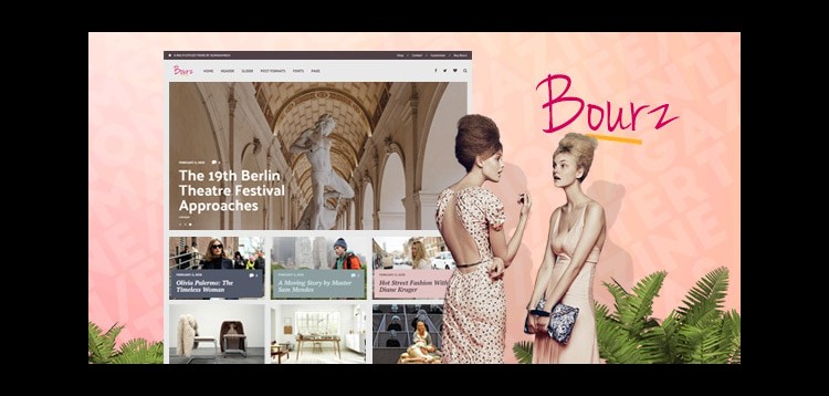 Item cover for download Bourz: Life, Entertainment & Fashion WordPress Blog Theme