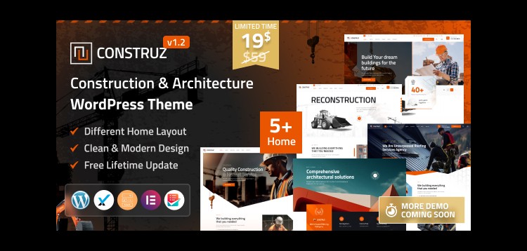 Item cover for download Construz - Construction & Architecture WordPress Theme