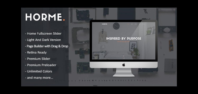 Item cover for download Horme - Clean One Page WordPress Theme
