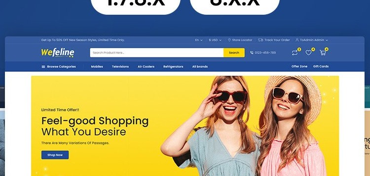 Item cover for download Wefeline - Electronics and Multipurpose PrestaShop Theme