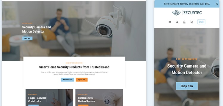 Item cover for download ZecurTec - Home Security Supplies Shopify Store Theme