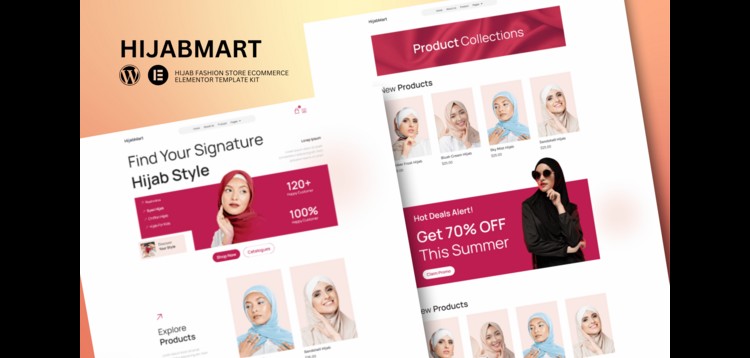 Item cover for download Hijabmart - E-Commerce Hijab Fashion Store Elementor Template Kit