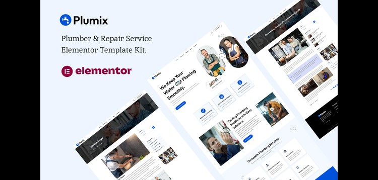 Item cover for download Plumix - Plumber & Repair Service Elementor Template Kit