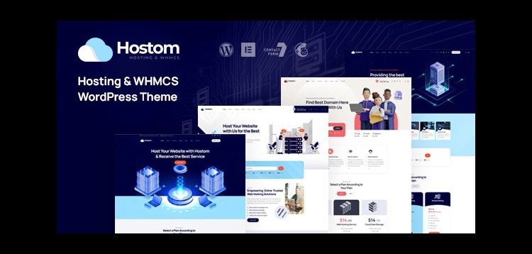 Item cover for download Hostom - Web Hosting & WHMCS WordPress Theme