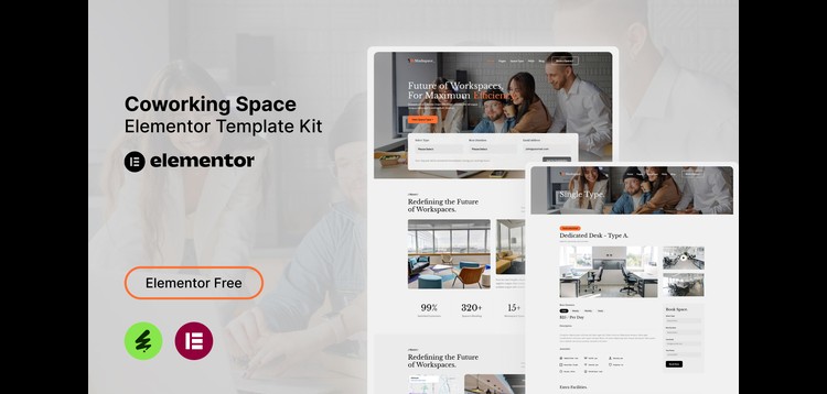 Item cover for download Mashspace - Coworking Space Elementor Template Kit