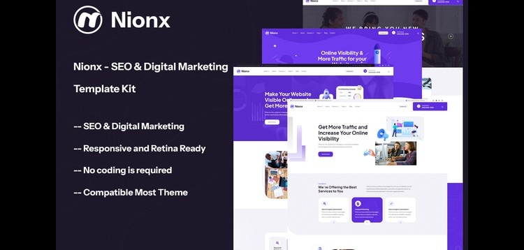 Item cover for download Nionx - SEO & Digital Marketing HTML Template