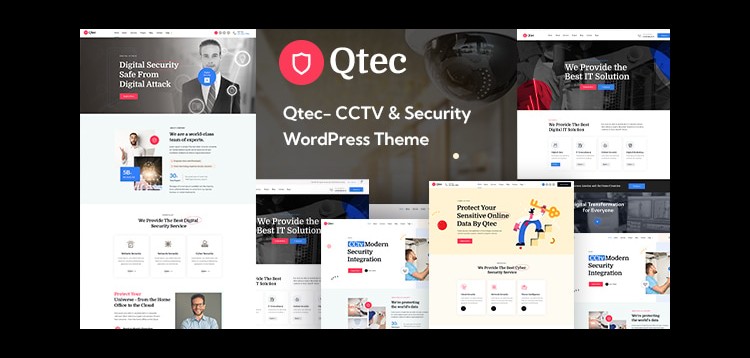 Item cover for download Qtec - CCTV & Security WordPress Theme