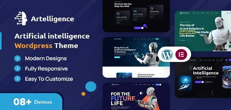 Item cover for download Artelligence | AI & Robotics WordPress Theme
