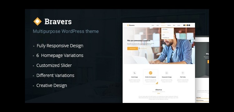 Item cover for download Bravers - Responsive Multiple Purpose WordPress Theme