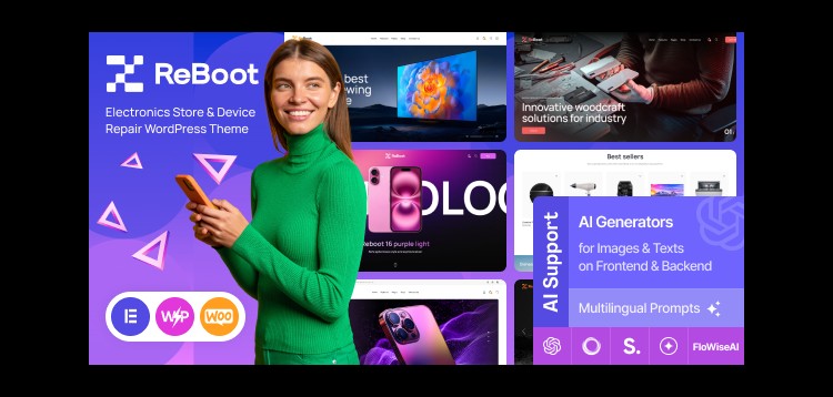 Item cover for download Reboot - Electronics Store & Device Repair WordPress Theme
