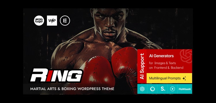 Item cover for download Ring - Martial Arts & Boxing WordPress Theme