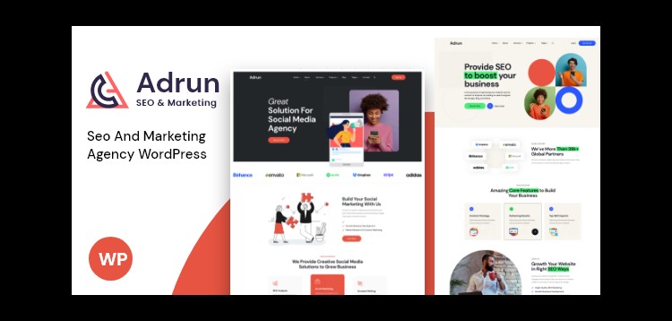 Item cover for download Adrun - Seo & Marketing Agency WordPress Theme