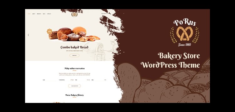 Item cover for download Porus - Bakery Store WordPress Theme