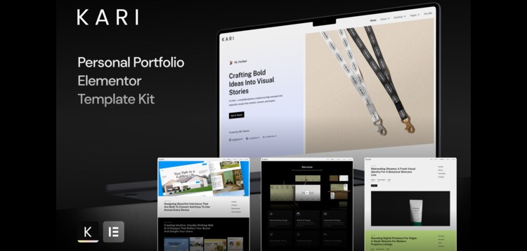 Item cover for download Kari - Personal Portfolio Elementor Template Kit