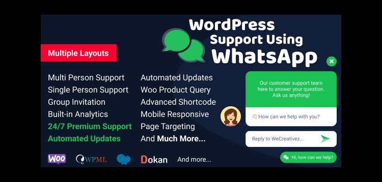 Item cover for download WordPress Support Using WhatsApp