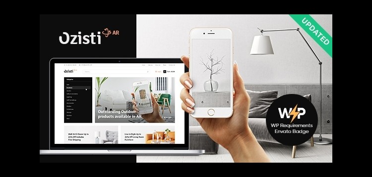Item cover for download Ozisti | WooCommerce WordPress Theme + Augmented Reality Store