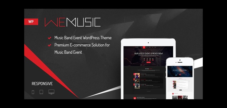Item cover for download WeMusic - Music Band Event WordPress Theme